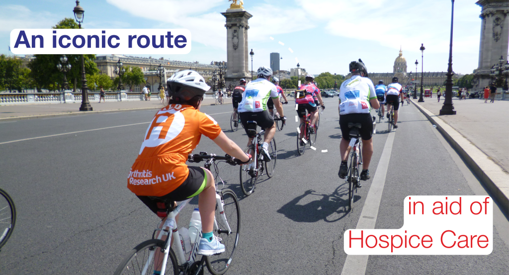 London to Paris Bike Riders on the road