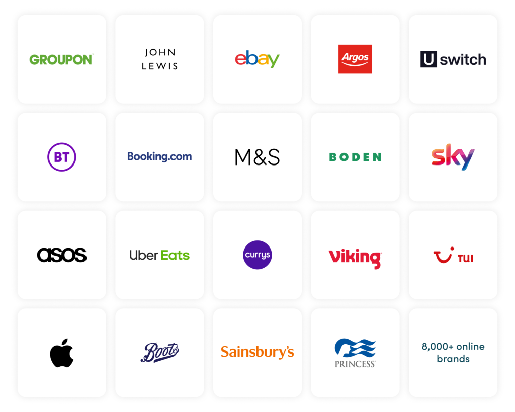 Grid of retailer logos