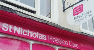 St Nicholas Hospice Care shop-front-close-up