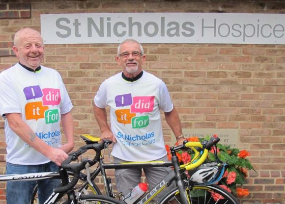 Pair’s pedal power in memory of Yvonne raised thousands