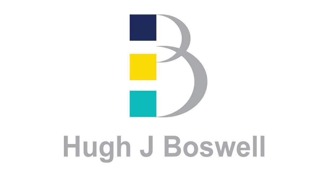 the logo for Hugh J Boswell