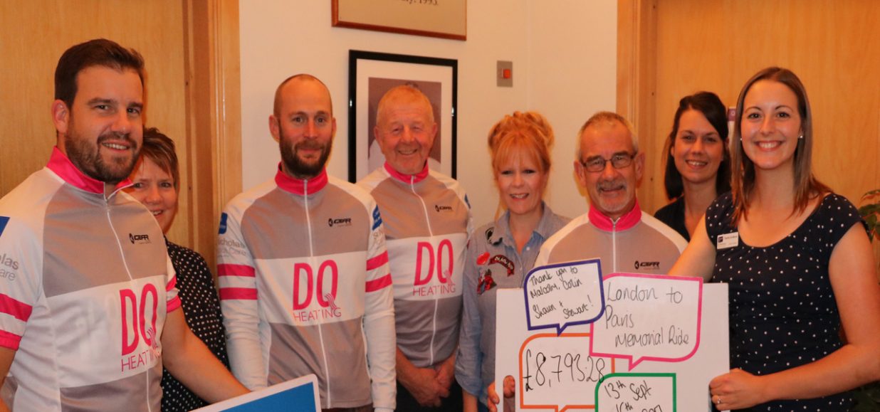 Cyclists cover hundreds of miles to raise funds