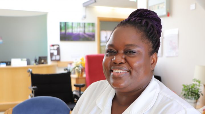 Emma Ungar, a placement student at St Nicholas Hospice Care