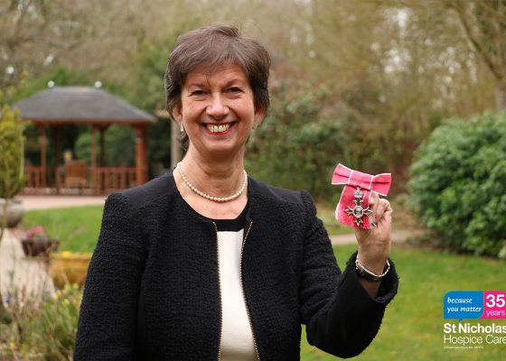 35 stories for 35 years: Hospice’s CEO receives MBE