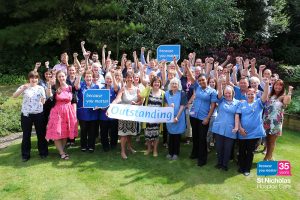 Hospice celebrating their outstanding result by cqc