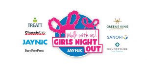 girls night out logo with sponsor logos alongside