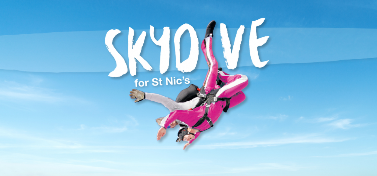 tandem skydivers freefalling