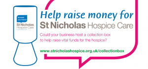 host a collection box for the Hospice
