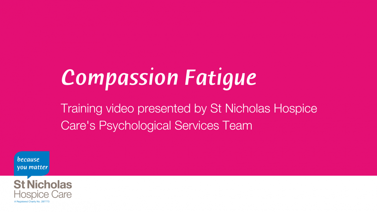 Compassion Fatigue St Nicholas Hospice Care Website 5673