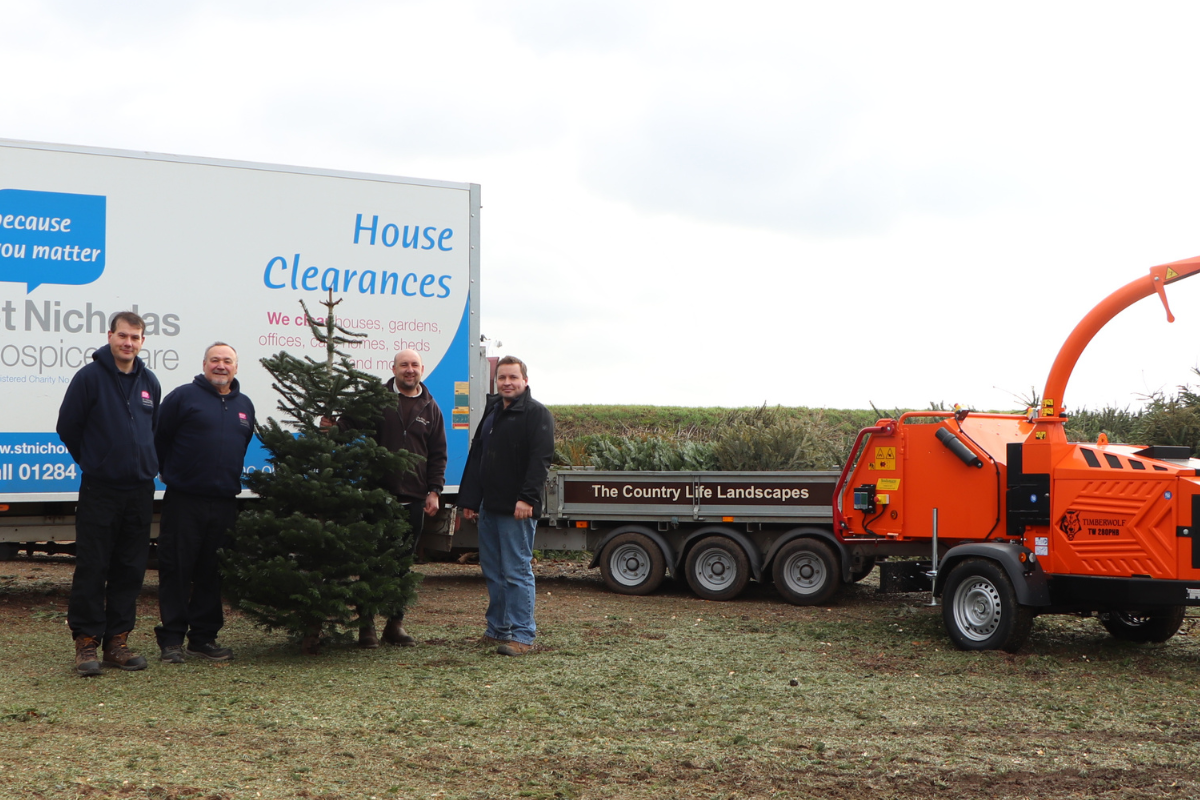 Christmas tree recycling service leads to thousands