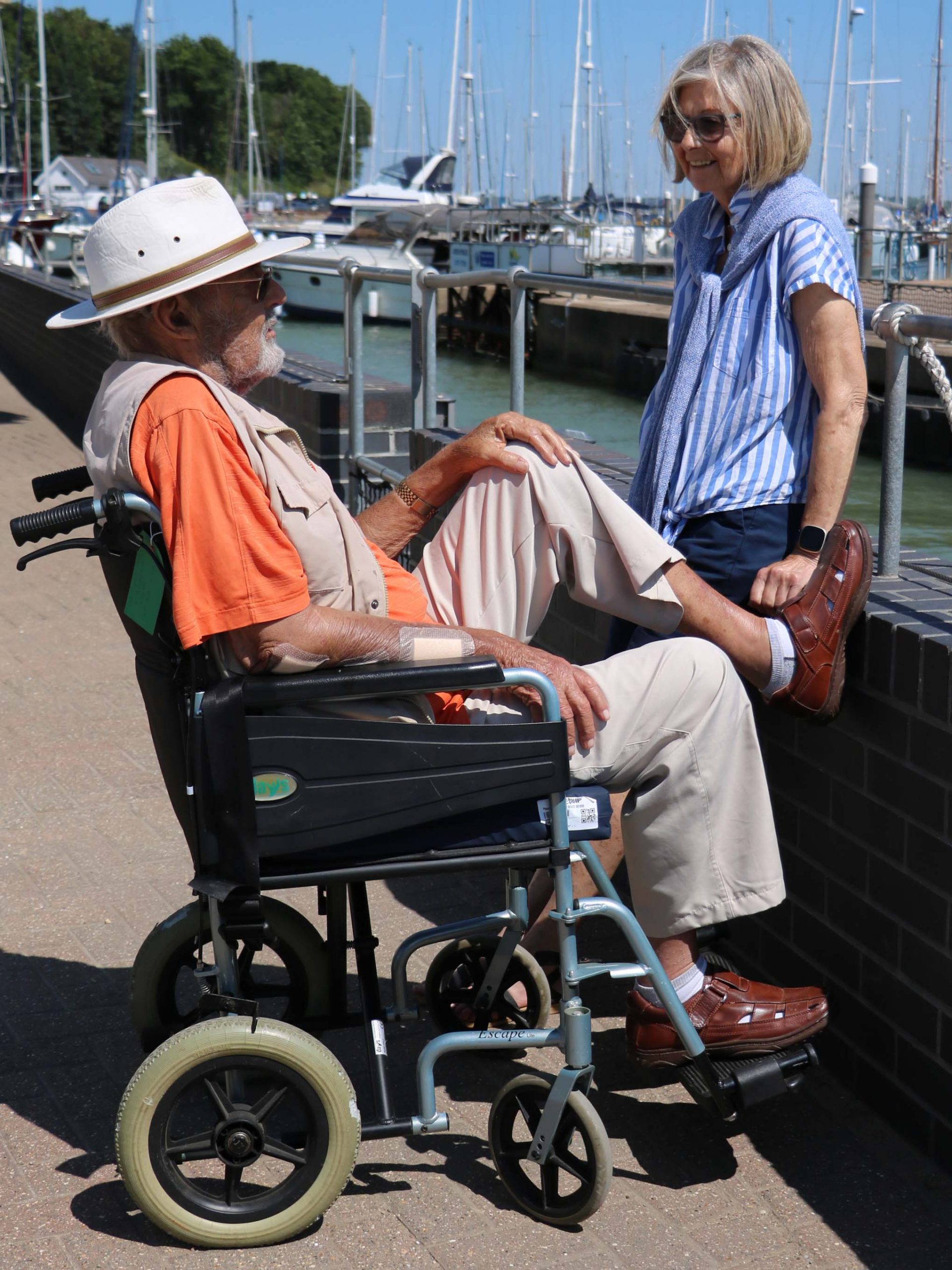 Mike Gillender and his partner Linda Cocksworth at Shotley