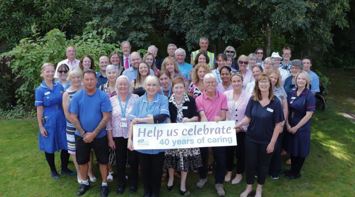 Staff and volunteers from St Nicholas Hospice Care are getting ready to for a year-long celebration to mark the charity's 40th year
