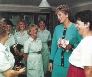 Her Royal Highness, the Princess of Wales visits the Hospice, and is welcomed by staff