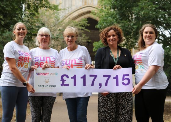 Our Sunset Walk raises an amazing £117,715