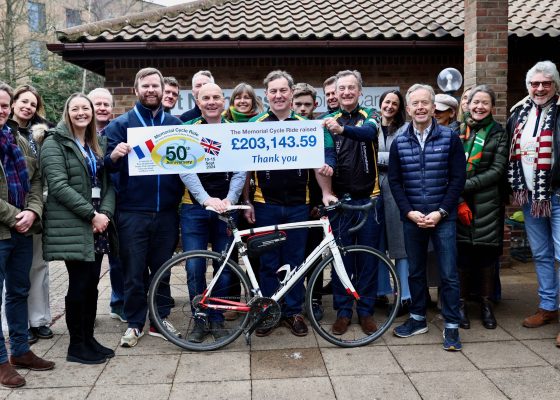 Memorial cycle ride marks 50th anniversary with remarkable fundraising achievement