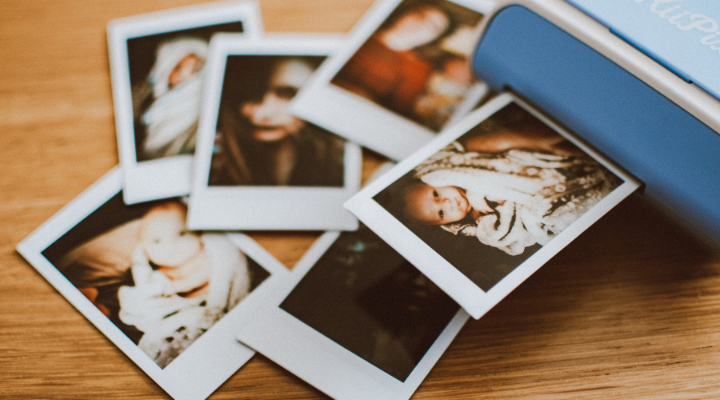 polaroid photos with images of people