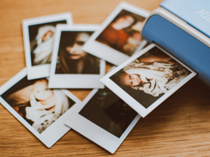 polaroid photos with images of people