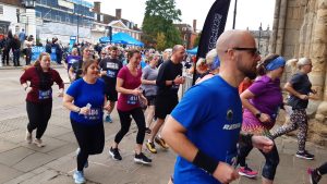 Runners at the St Nicholas Hospice Care 10K Run in Bury St Edmunds