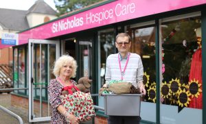 Shop volunteers outside our Haverhill shop
