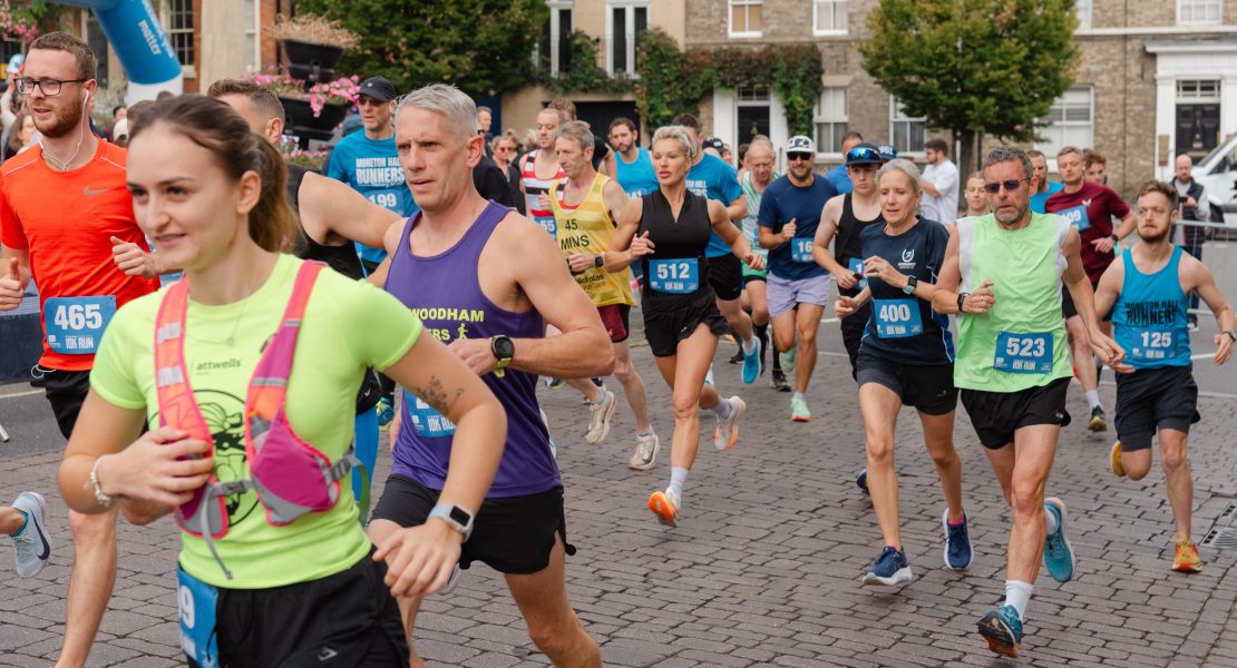 Runners setting off on the Hospice's 10K Run