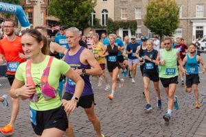 Runners setting off on the Hospice's 10K Run