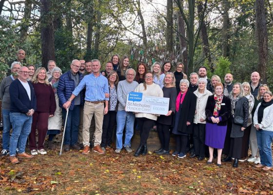 Friends and family of Zena Butcher reach £100,000 for St Nicholas Hospice Care creating her legacy