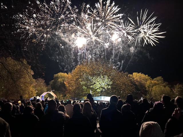 Abbey Gardens fireworks spark thousands