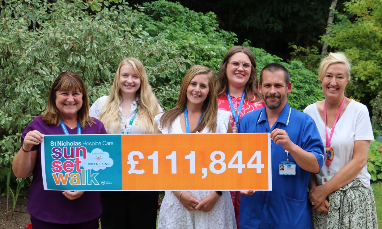 Fundraisers step up as charity walk raises over £111,000 for local hospice