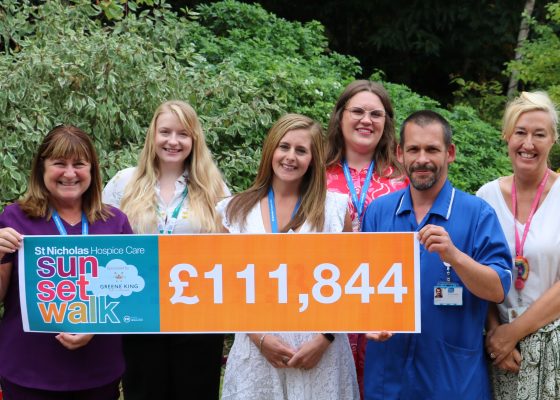 Fundraisers step up as charity walk raises over £111,000 for local hospice