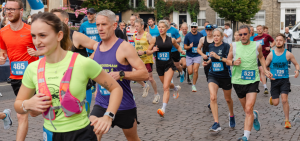 Crowd of runners at the St Nicholas Hospice Care 10K Run