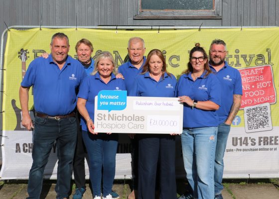 Community support raises £21,000 for local hospice