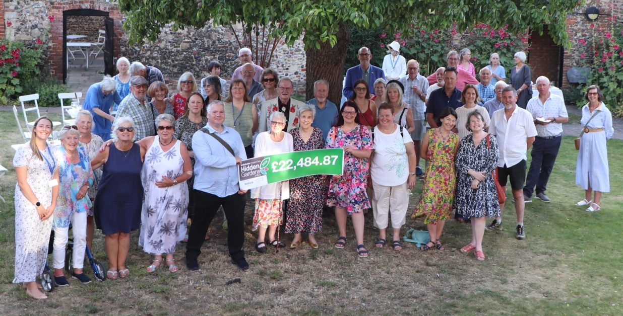 The Hidden Gardens of Bury raises a grand total of £22,484 for local hospice care